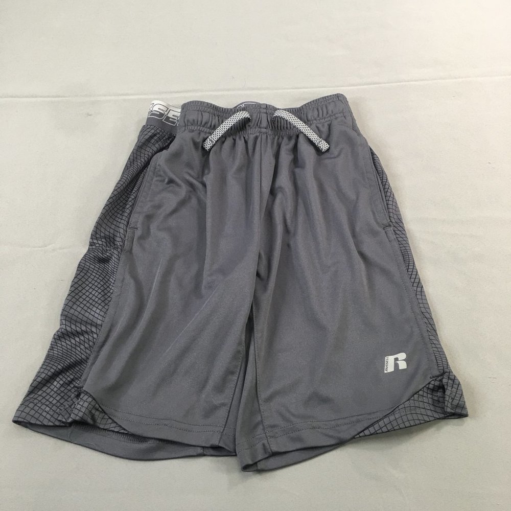 Russel Youth Kids Shorts Gray Large Casual Drawstring Activewear Outdoor #1758‎